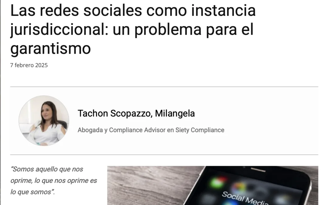 Artículo de opinión de Milangela Tachón